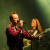 Exclusif - David Hallyday rend hommage à son père Johnny Hallyday, lors d'un concert aux fêtes de Wallonie à Andenne en Belgique le 23 septembre 2018.