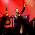 Exclusif - David Hallyday rend hommage à son père Johnny Hallyday, lors d'un concert aux fêtes de Wallonie à Andenne en Belgique le 23 septembre 2018.