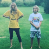 Gwyneth Paltrow publiant une photo de ses enfants Apple et Moses sur Instagram. Août 2018.