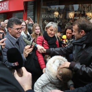 Le président de la République française Emmanuel Macron et sa femme la Première Dame Brigitte Macron en week-end de 3 jours à Honfleur le 1er novembre 2018.