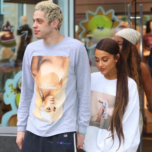 Exclusif - Ariana Grande et Pete Davidson à New York, le 21 aout 2018.