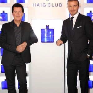 David Beckham et Simon Fuller lors d'un événement à Shanghai, le 14 janvier 2016