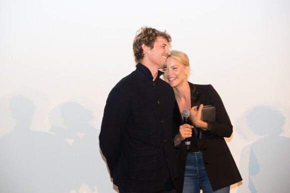 Exclusif - Virginie Efira et Niels Schneider lors de la présentation du film "Un amour impossible" lors de la 33ème edition du festival du film francophone à Namur en Belgique le 29 septembre 2018.