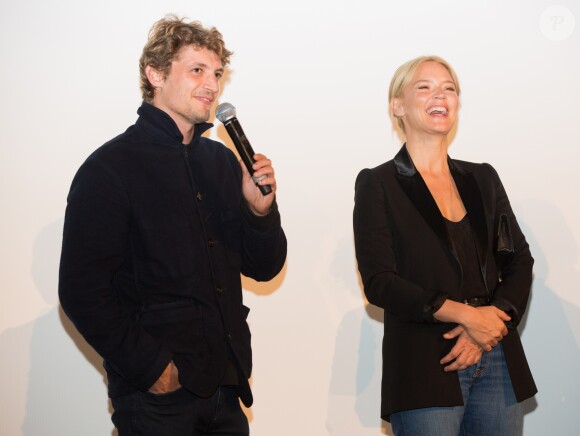 Exclusif - Virginie Efira et Niels Schneider lors de la présentation du film "Un amour impossible" lors de la 33ème edition du festival du film francophone à Namur en Belgique le 29 septembre 2018.