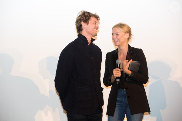 Exclusif - Virginie Efira et Niels Schneider lors de la présentation du film "Un amour impossible" lors de la 33ème edition du festival du film francophone à Namur en Belgique le 29 septembre 2018.