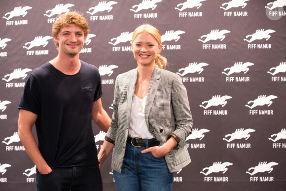 Niels Schneider et Virginie Efira - Photocall de la 33ème édition du festival du film francophone à Namur en Belgique le 29 septembre 2018.