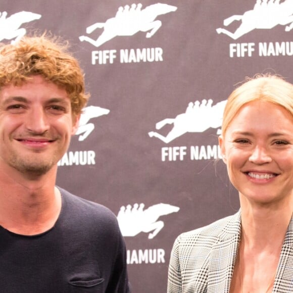 Niels Schneider et Virginie Efira - Photocall de la 33ème édition du festival du film francophone à Namur en Belgique le 29 septembre 2018.