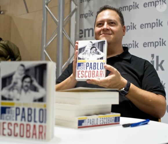 Juan Escobar fait la promotion de son livre "Pablo Escobar: Mon Père" à Varsovie, Pologne, le 16 mars 2017.