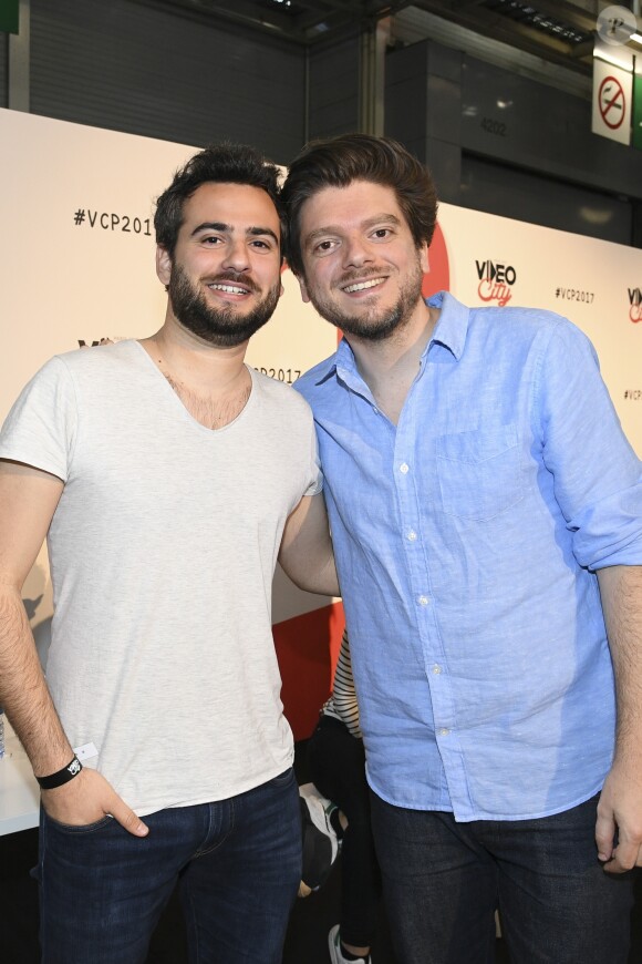 Exclusif - Jonathan Demayo et Greg Guillotin (Nou) - Vidéo City Paris 2017 au parc des expositions de la porte de Versailles à Paris, le 9 avril 2017. © Pierre Perusseau/Bestimage