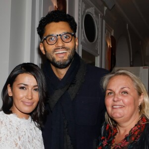 Karima Charni, Tony Saint Laurent et Valérie Damidot - Soirée de lancement du livre "Toujours y croire" de Miss France et Miss Univers 2016 I.Mittenaere à l'hôtel Vernet à Paris, France, le 6 novembre 2018. © CVS/Bestimage