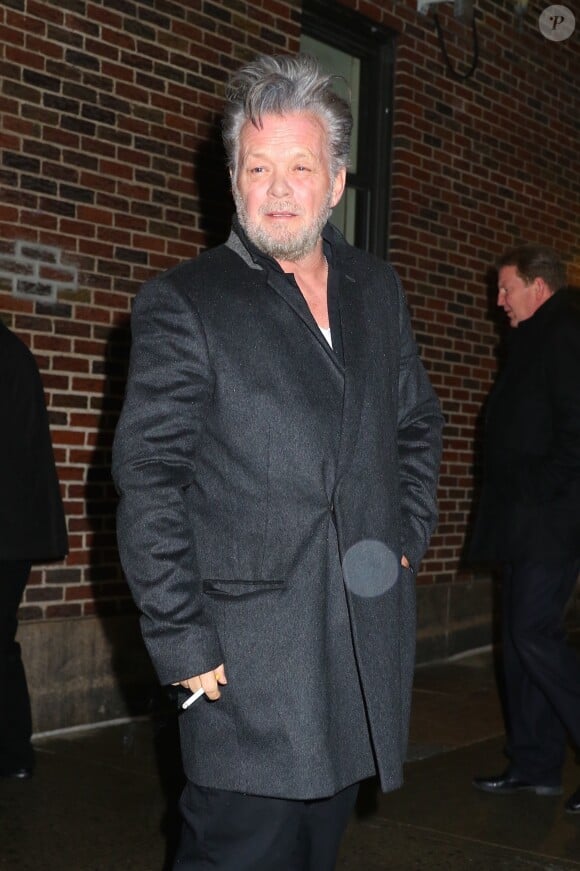 Meg Ryan avec son compagnon John Mellencamp sont allés dîner au restaurant aprés être allés à l'émission 'The Stephen Colbert Show' à New York le 1er février 2018.