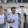 Exclusif - Brigitte Nielsen (enceinte à 54 ans) et son mari Mattia Dessi dans les rues de Los Angeles le 11 juin 2018