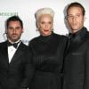 Mattia Dessi, Brigitte Nielsen, Douglas Aaron Meyer - Les célébrités arrivent à la soirée "Carousel of Hope Ball" à l'hôtel Hilton à Beverly Hills le 6 octobre 2018.