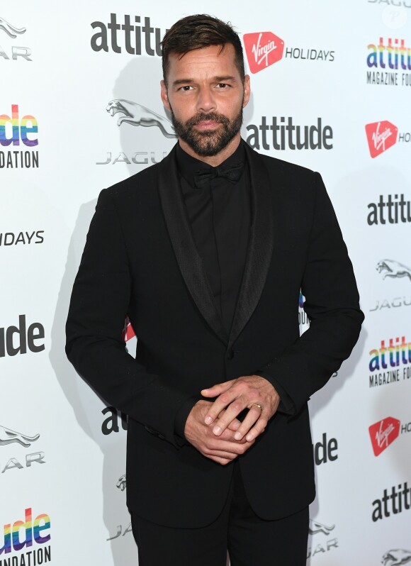 Ricky Martin au photocall des "Virgin Holidays Attitude Awards" à Londres, le 11 octobre 2018
