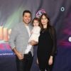 Ayman Mohyeldin, Kenza Fourati et leur fille Dora assistent à l'inauguration de DreamWork Trolls The Experience à New York. Le 14 novembre 2018.