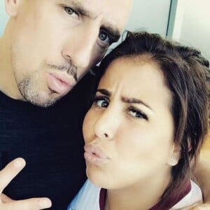 Franck Ribéry pose avec sa femme Wahiba sur Instagram le 22 juin 2017.