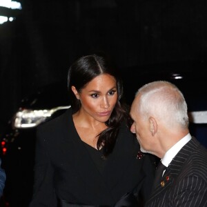 Meghan Markle (enceinte), duchesse de Sussex et le prince Harry, duc de Sussex - La famille royale d'Angleterre au Royal Albert Hall pour le concert commémoratif "Royal British Legion Festival of Remembrance" à Londres. Le 10 novembre 2018