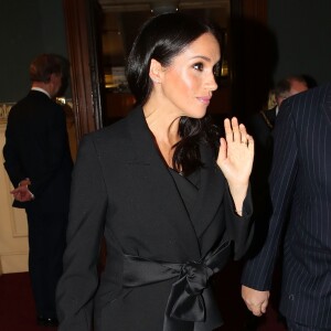 Meghan Markle (enceinte), duchesse de Sussex - La famille royale d'Angleterre au Royal Albert Hall pour le concert commémoratif "Royal British Legion Festival of Remembrance" à Londres. Le 10 novembre 2018