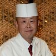 Exclusif - Le chef Masato Kato, chef de l'hôtel Gajoen Tokyo, était venu spécialement du Japon pour l'événement A Museum Hotel of Japan Beauty célébrant à Paris le 90e anniversaire de l'hôtel Gajoen Tokyo, le 15 novembre 2018 à la Secret Gallery, rue de Varenne. © Veeren/Bestimage