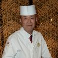 Exclusif - Le chef Masato Kato, chef de l'hôtel Gajoen Tokyo, était venu spécialement du Japon pour l'événement A Museum Hotel of Japan Beauty célébrant à Paris le 90e anniversaire de l'hôtel Gajoen Tokyo, le 15 novembre 2018 à la Secret Gallery, rue de Varenne. © Veeren/Bestimage