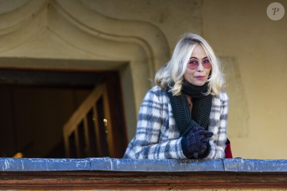 Emmanuelle Béart - 158ème vente aux enchères des vins des Hospices de Beaune, le 18 novembre 2018. © Pierre Perusseau/Bestimage