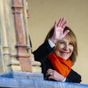 Nathalie Baye - 158ème vente aux enchères des vins des Hospices de Beaune, le 18 novembre 2018. © Pierre Perusseau/Bestimage