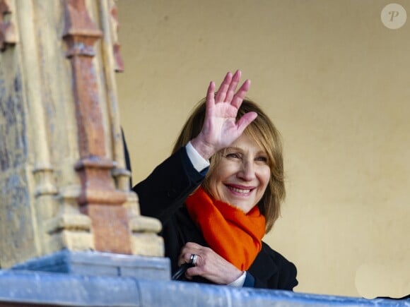 Nathalie Baye - 158ème vente aux enchères des vins des Hospices de Beaune, le 18 novembre 2018. © Pierre Perusseau/Bestimage