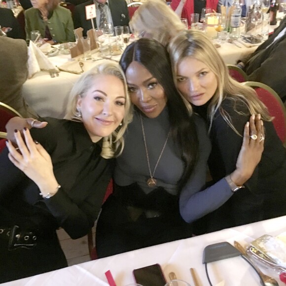 Kathrin Glock, Naomi Campbell, Kate Moss à l'ouverture du traditionnel marché de Noël de Henndorf près de Salzbourg le 13 novembre 2018.