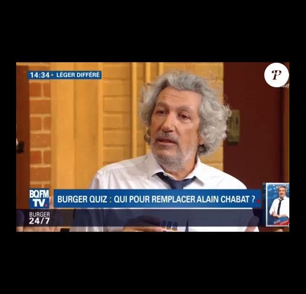 Alain Chabat dans Burger Quiz le 26 septembre 2018, sur TMC.