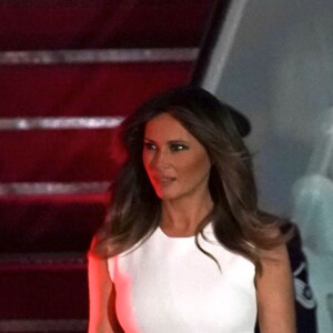 Melania Trump arrive en Floride pour les fêtes de Thanksgiving, le 20 novembre 2018.