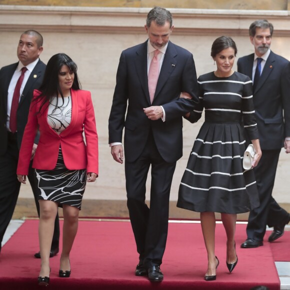 Le roi Felipe VI et la reine Letizia à Lima au Pérou le 12 novembre 2018.
