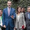 Le roi Felipe VI d'Espagne et la reine Letizia à la présentation de l'événement Fundades à Lima, Pérou le 13 novembre 2018.