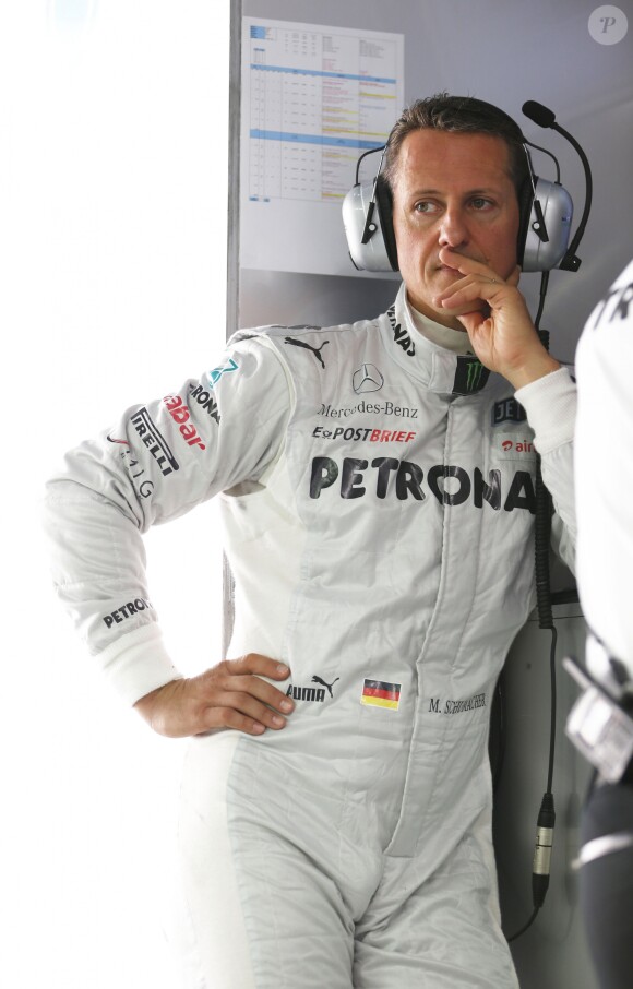 Michael Schumacher lors du grand prix de Formule 1 à New Delhi en Inde le 26 octobre 2012.