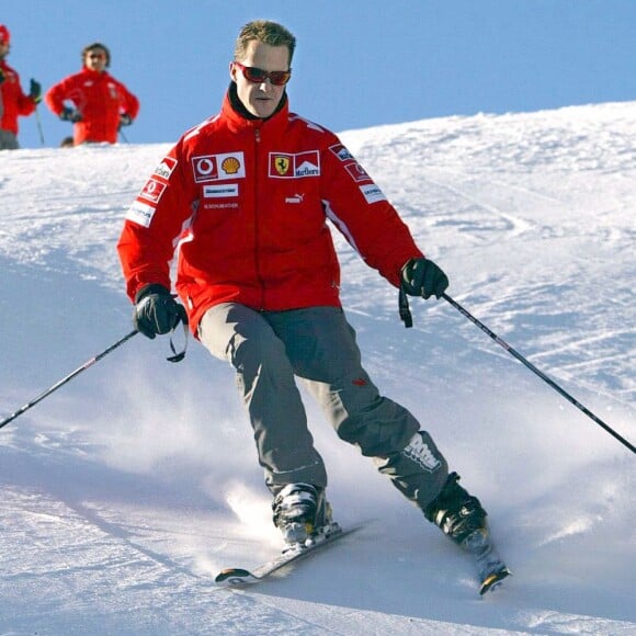 Michael Schumacher à Madonna di Campiglio, le 11 janvier 2005