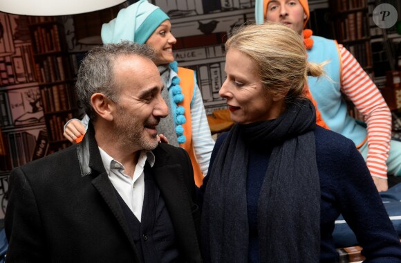 Exclusif - Elie Semoun et Karin Viard à l'inauguration de "la Maison de Noël Amazon" à la Crèmerie de Paris, à Paris, France, le 22 novembre 2018. © Veeren/Bestimage