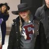 Madonna à l'aéroport de JFK à New York pour prendre l'avion, le 16 octobre 2018.