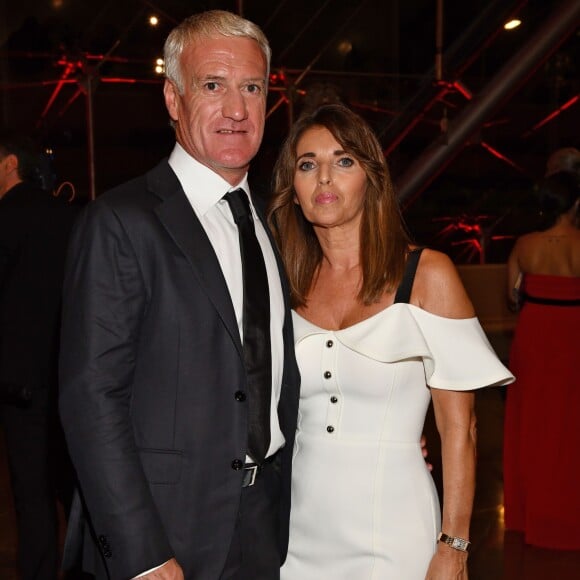 Didier Deschamps, sélectionneur et ancien joueur de l'équipe de France de football, et sa femme Claude, durant la soirée des Sportel Awards 2018 au Grimaldi Forum à Monaco le 23 octobre 2018. © Bruno Bebert/Bestimage