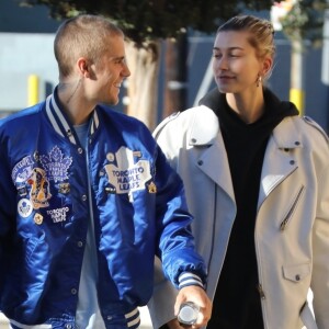 Justin Bieber et sa femme Hailey Baldwin sont allés prendre un café en amoureux à Los Angeles, le 3 novembre 2018