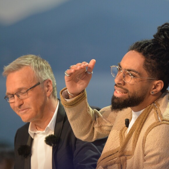Exclusif - Laurent Ruquier et Fary (Humoriste) à l'enregistrement de l'émission "On n'est pas couché" à la Villa Domergue lors du 69ème Festival International du Film de Cannes le 18 mai 2016. © Giancarlo Gorassini / Veeren / Bestimage