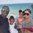 Mamadou et Madja Sakho avec leurs deux filles Sienna et Aïda lors d'un voyage à Zanzibar en juin 2017.