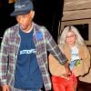 Exclusif - Travis Scott sort de son concert accompagné de sa fiancée Kylie Jenner à Madison Square Garden à New York, le 27 novembre 2018