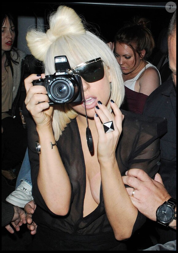 Lady Gaga à Londres, le 17 avril 2009.