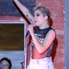Lady Gaga surprend ses fans en donnant un concert dans un bar de New York le 20 octobre 2016.