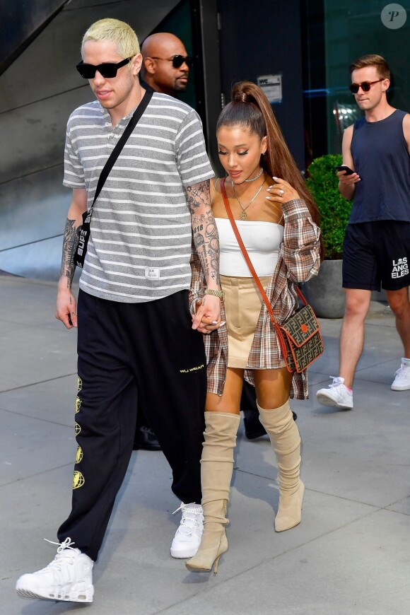 Ariana Grande et Pete Davidson à New York, le 16 juillet 2018