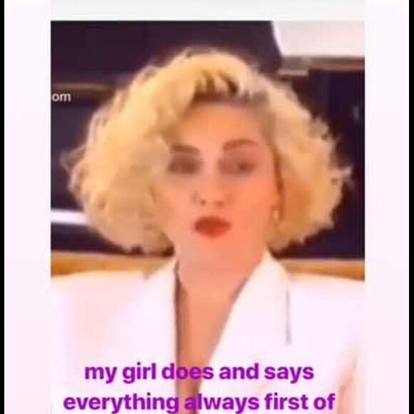 Madonna a partagé un montage vidéo s'en prenant à Lady Gaga dans sa story Instagram, décembre 2018