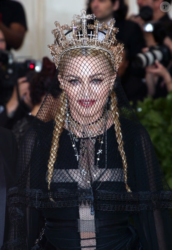 Madonna - Les célébrités arrivent à l'ouverture de l'exposition Heavenly Bodies: Fashion and the Catholic Imagination à New York le 7 mai 2018. © Nancy Kaszerman via ZUMA Wire / Bestimage