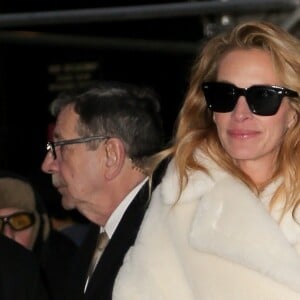 Julia Roberts est allée faire la promotion de son nouveau film "Ben is Back" dans l'émission The Late Show with Stephen Colbert à New York, le 4 décembre 2018.