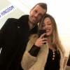 Camille Schneiderlin heureuse avec son mari Morgan le 8 décembre 2018 à Londres.