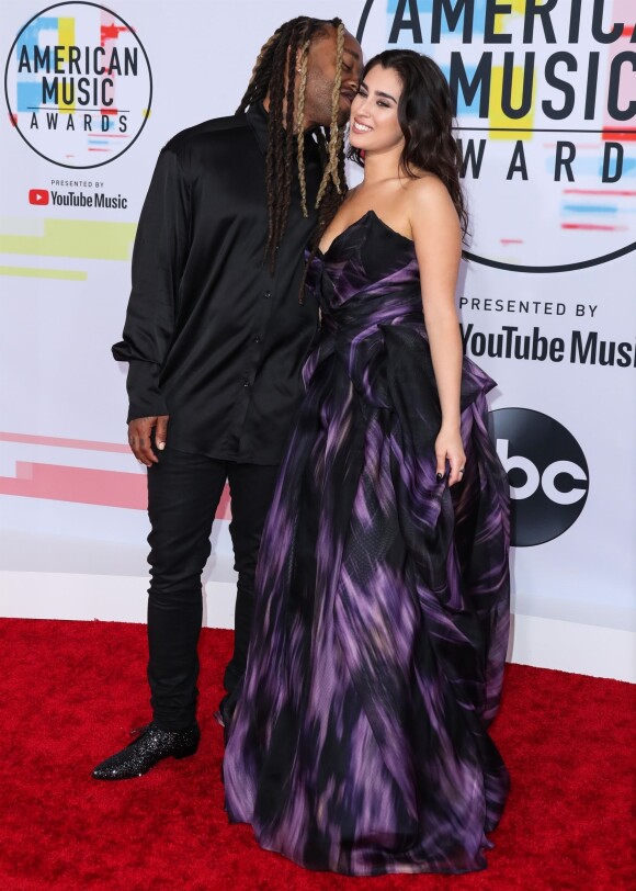 Ty Dolla $ign et sa compagne Lauren Jauregui (du groupe Fifth Harmony) à la soirée 2018 American Music Awards à Los Angeles, le 9 octobre 2018
