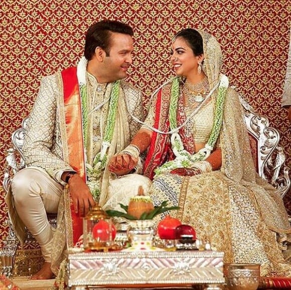 Mariage d'Isha Ambani et Anand Piramal à Bombay. Le 12 décembre 2018.